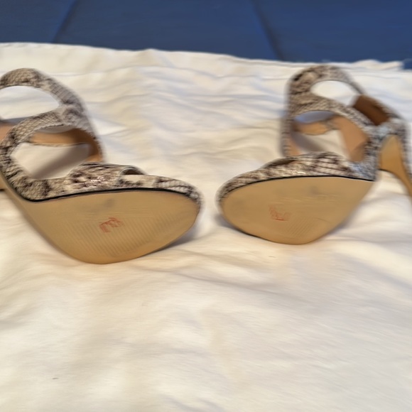 Snake skin high heel sandals, size 5 1/2 - Picture 5 of 5